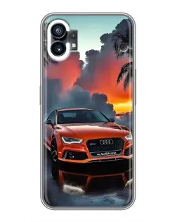 Чохол для Nothing Phone 1 з картинкою «Audi — захід сонця»