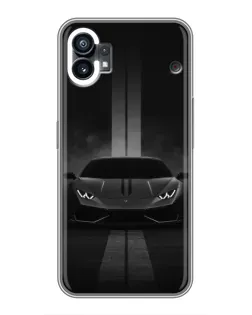 Чехол для Nothing Phone 1 с картинкой «Lamborghini симметрия дорог»