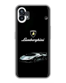 Чехол для Nothing Phone 1 с картинкой «Логотип Lamborghini классика»