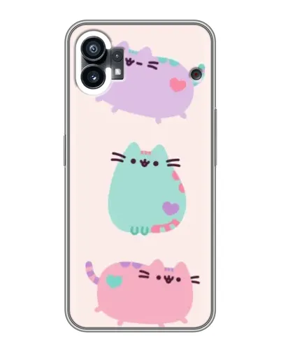Чехол для Nothing Phone 1 с картинкой «Pusheen трио»