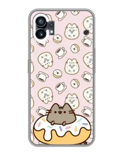 Чехол для Nothing Phone 1 с картинкой «Пушин на пончике»
