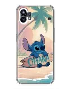 Чехол для Nothing Phone 1 с картинкой «Стич на серфе»