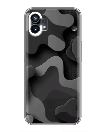 Чехол для Nothing Phone 1 с картинкой «Темный абстрактный камуфляж» Чехол для Nothing Phone 1 с картинкой «Темный абстрактный камуфляж»
