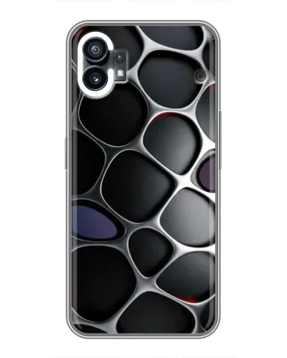 Чехол для Nothing Phone 1 с картинкой «Объемная темная решетка» Чехол для Nothing Phone 1 с картинкой «Объемная темная решетка»
