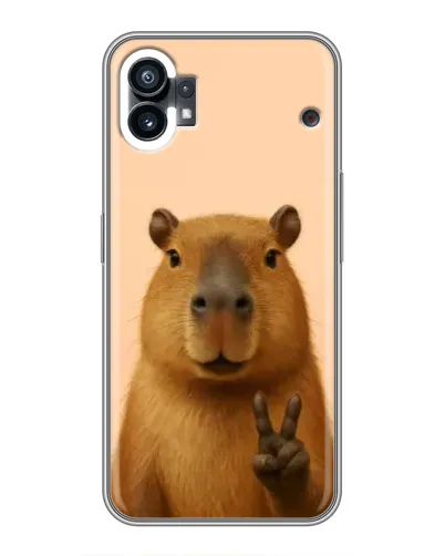 Чехол для Nothing Phone 1 с картинкой «Капибара виктория» Чехол для Nothing Phone 1 с картинкой «Капибара виктория»