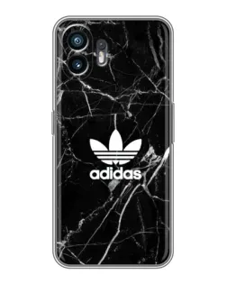 Чехол для Nothing Phone 2 с картинкой «Белый мрамор Adidas» Чехол для Nothing Phone 2 с картинкой «Белый мрамор Adidas»