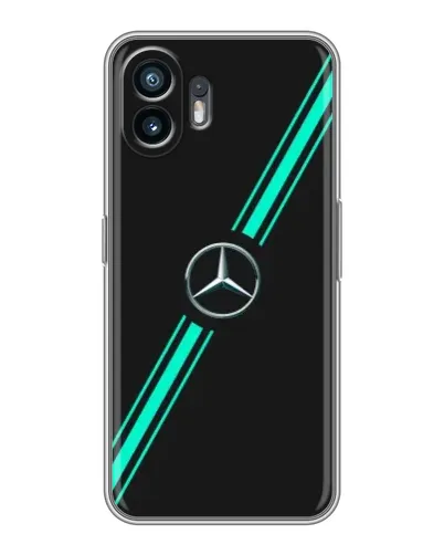 Чехол для Nothing Phone 2 с картинкой «Спортивные линии Mercedes» Чехол для Nothing Phone 2 с картинкой «Спортивные линии Mercedes»