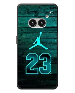 Чехол для Nothing Phone (2a) Plus с картинкой «Jordan Cyan 23»
