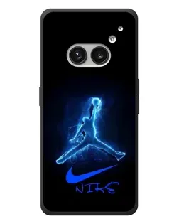 Чехол для Nothing Phone (2a) Plus с картинкой «Jordan Neon Blue»