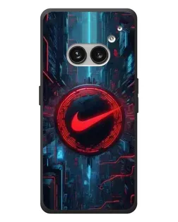 Чехол для Nothing Phone (2a) Plus с картинкой «Техногенный стиль Nike»