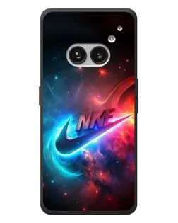 Чехол для Nothing Phone (2a) Plus с картинкой «Огненный логотип Nike»