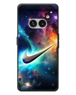 Чехол для Nothing Phone (2a) Plus с картинкой «Космический Nike Swoosh»
