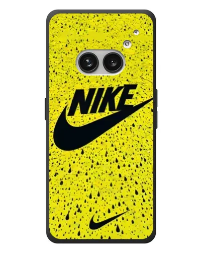 Чехол для Nothing Phone (2a) Plus с картинкой «Желтый текстурный Nike»