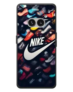 Чехол для Nothing Phone (2a) Plus с картинкой «Коллекция кроссовок Nike»