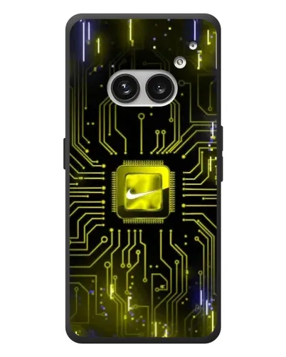 Чехол для Nothing Phone (2a) Plus с картинкой «Nike — золотая искра»