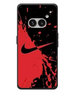 Чехол для Nothing Phone (2a) Plus с картинкой «Красные брызги Nike»