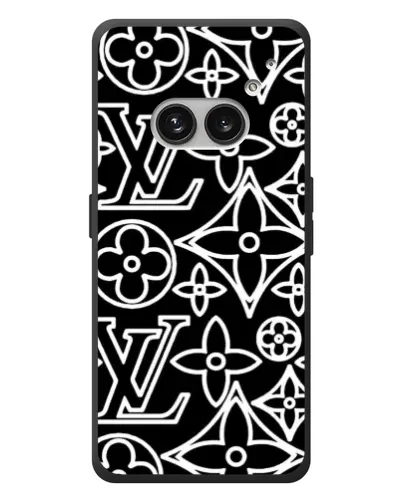 Чехол для Nothing Phone (2a) Plus с картинкой «Черно-белый узор LV» Чехол для Nothing Phone (2a) Plus с картинкой «Черно-белый узор LV»