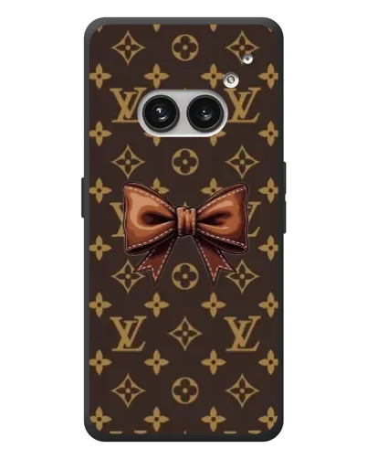 Чехол для Nothing Phone (2a) Plus с картинкой «LV с бантом» Чехол для Nothing Phone (2a) Plus с картинкой «LV с бантом»