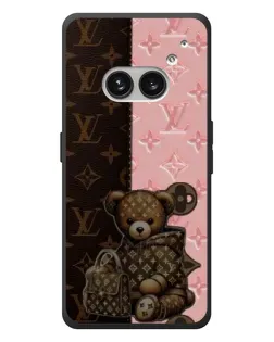 Чехол для Nothing Phone (2a) Plus с картинкой «Мишка в стиле LV»
