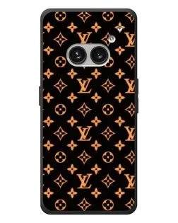 Чехол для Nothing Phone (2a) Plus с картинкой «Золотая монограмма LV»