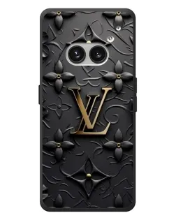 Чехол для Nothing Phone (2a) Plus с картинкой «Кожаная текстура LV»