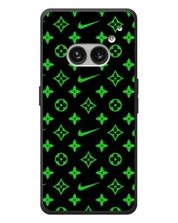 Чехол для Nothing Phone (2a) Plus с картинкой «Неоновый принт LV»