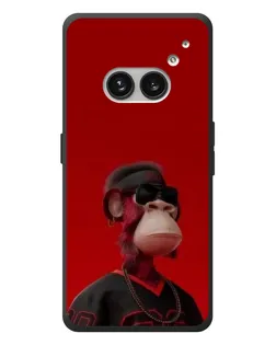 Чехол для Nothing Phone (2a) Plus с картинкой «Bored Ape в красном»