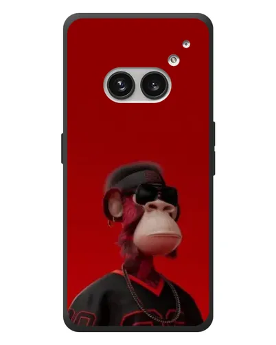 Чехол для Nothing Phone (2a) Plus с картинкой «Bored Ape в красном»