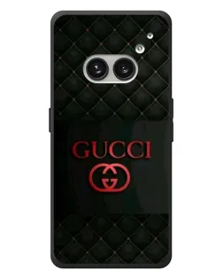 Чехол для Nothing Phone (2a) Plus с картинкой «Gucci — стеганый черный»