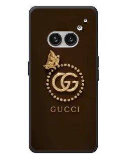 Чехол для Nothing Phone (2a) Plus с картинкой «Gucci — золотая бабочка»