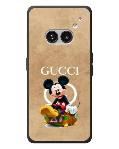 Чехол для Nothing Phone (2a) Plus с картинкой «Микки Маус Gucci — крафт»