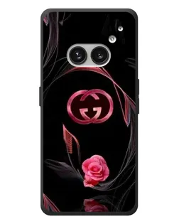Чехол для Nothing Phone (2a) Plus с картинкой «Gucci — неоновая роза»