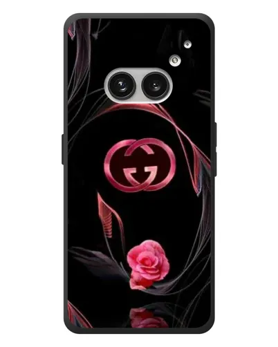 Чехол для Nothing Phone (2a) Plus с картинкой «Gucci — неоновая роза»