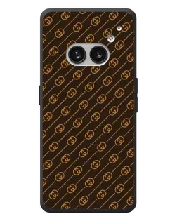 Чехол для Nothing Phone (2a) Plus с картинкой «Gucci — золотые диагонали»
