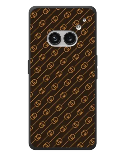 Чехол для Nothing Phone (2a) Plus с картинкой «Gucci — золотые диагонали»