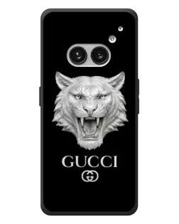 Чехол для Nothing Phone (2a) Plus с картинкой «Gucci — серебряный лев»