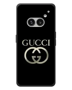 Чехол для Nothing Phone (2a) Plus с картинкой «Gucci — золото на черном»