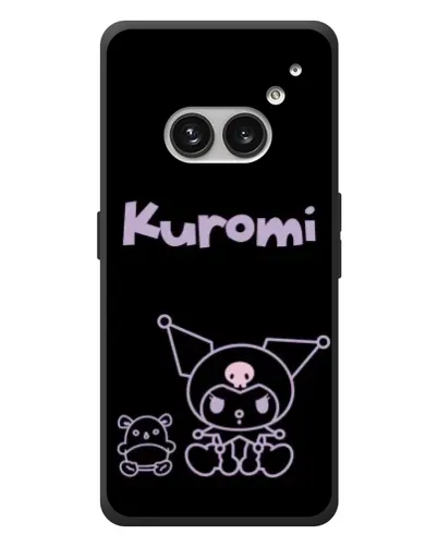 Чехол для Nothing Phone (2a) Plus с картинкой «Kuromi — черный минимализм»
