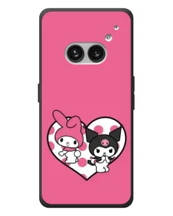 Чехол для Nothing Phone (2a) Plus с картинкой «Kuromi и My Melody»