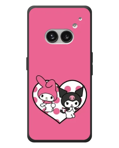Чехол для Nothing Phone (2a) Plus с картинкой «Kuromi и My Melody»