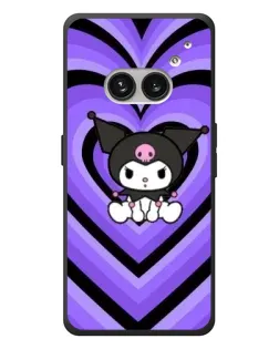 Чехол для Nothing Phone (2a) Plus с картинкой «Kuromi и фиолетовые сердца»