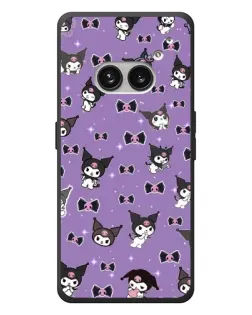 Чехол для Nothing Phone (2a) Plus с картинкой «Kuromi — паттерн»
