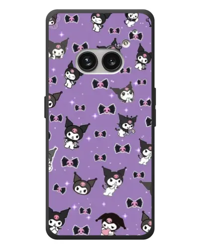 Чехол для Nothing Phone (2a) Plus с картинкой «Kuromi — паттерн»