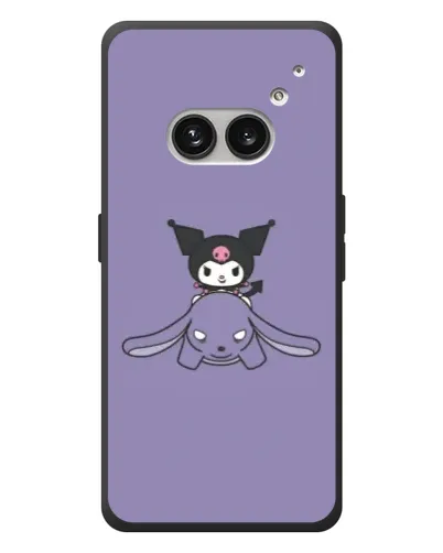 Чехол для Nothing Phone (2a) Plus с картинкой «Kuromi на лиловом фоне»