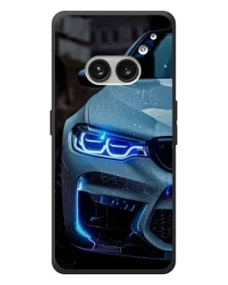 Чохол для Nothing Phone (2a) Plus з картинкою «Погляд BMW з синіми фарами»