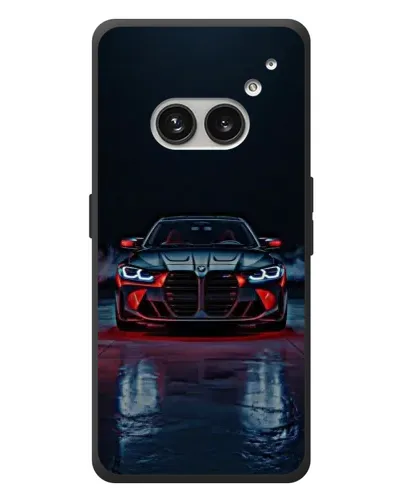 Чехол для Nothing Phone (2a) Plus с картинкой «BMW на мокрой дороге»