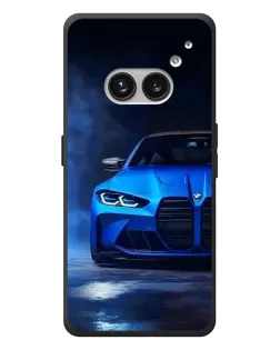 Чехол для Nothing Phone (2a) Plus с картинкой «Голубая BMW M4»