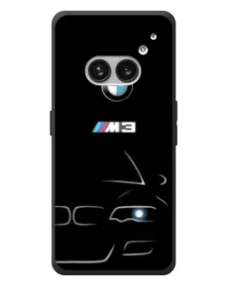 Чехол для Nothing Phone (2a) Plus с картинкой «Минималистичный принт BMW M3»