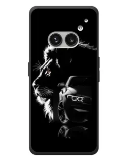 Чехол для Nothing Phone (2a) Plus с картинкой «BMW и лев»