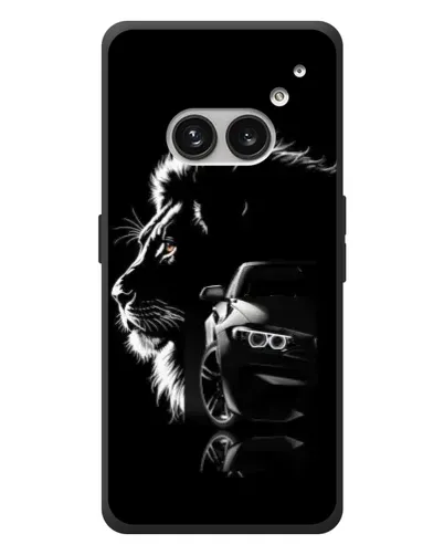 Чехол для Nothing Phone (2a) Plus с картинкой «BMW и лев»